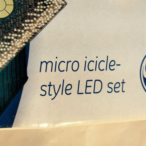 GE Micro Icicle LED Lights Cool White Indoor Outdoor100 Energy Saving  10 Ft - Picture 10 of 10